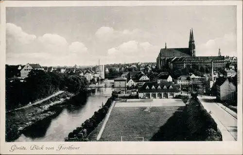 Ansichtskarte Zgorzelec Görlitz Blick vom Forsthaus 1940