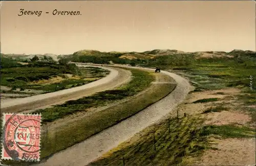 Ansichtskarte Bloemendaal Overveen - Straßenpartie am Kanal 1923 