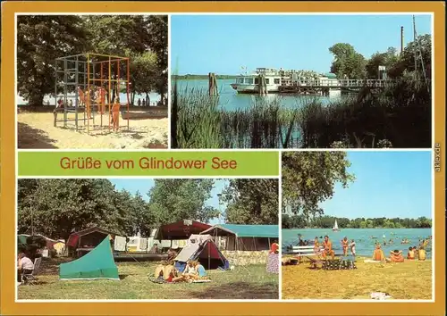 Werder (Havel) Werder - Campingplatz D/139, Glindow - Dampferanlegestelle 1986