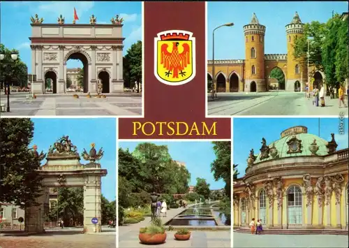Potsdam Brandenburger Tor, Nauener Tor, Jägertor, Freundschaftsinsel,   1981
