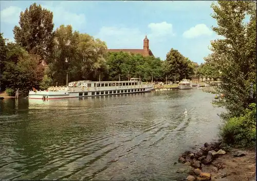 Ansichtskarte Brandenburg an der Havel Weiße Flotte - MS Aktivist 1981