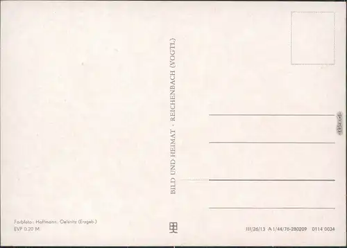 Ansichtskarte Flöha (Sachsen) Überblick, Neubaugebiet, Altbau 1976