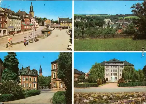 Thum Markt, Teilansicht, Rathausplatz, Erw. Polytechnische Oberschule 1978