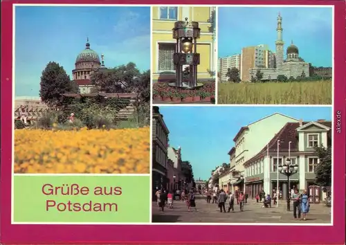 Potsdam   Weltzeituhr, Wasserwerk von Sanssouci, Klement-Gottwald-Straße 1986