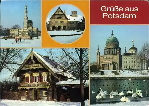 Potsdam  Sanssouci, Schloß Cecilienhof, Russische Kolonie Alexandrowka   1987