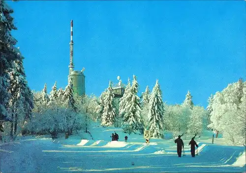 Ansichtskarte Brotterode Großer Inselberg mit Wetterwarte (916 m) 1988