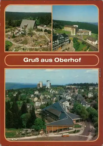Oberhof (Thüringen) Rennsteiggarten, FDGB-Erholungsheim Fritz 1986