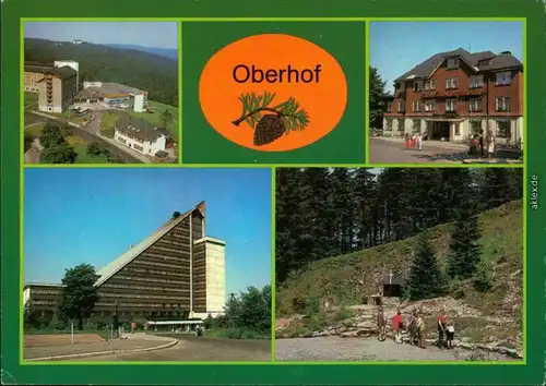 Oberhof (Thüringen) Luftbild vom FDGB-Erholungsheim Fritz Weineck, FDGB 1986