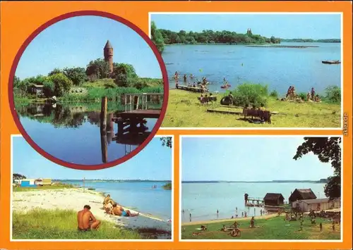 Leisten-Plau (am See) Lübz Karow - Ortsteil - Campingplatz, Goldberg 1982