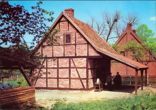 Ansichtskarte Mueß-Schwerin Freilichtmuseum - Dorfschmiede (18./19. Jh.) 1983