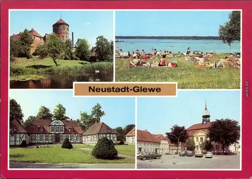 Neustadt Glewe Burg, Bad am Neustädter See, Jagdschloß Friedrichsmoor 1983