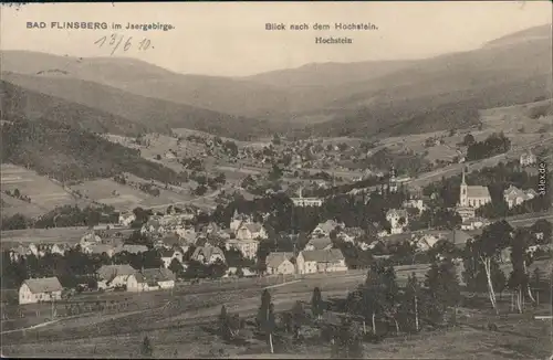 Bad Flinsberg Świeradów-Zdrój Panoramablick - mit Hochstein 1910