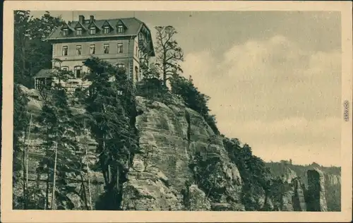 Ansichtskarte Hohnstein (Sächs. Schweiz) Brand-Hotel 1928 