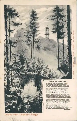 Löbau König Friedrich August-Turm (Löbauer Berg/Lubijska Hora) 1908