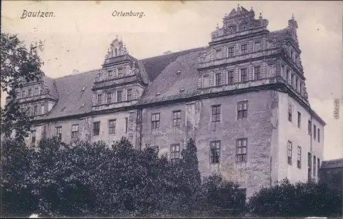 Ansichtskarte Bautzen Budyšin Ortenburg 1906