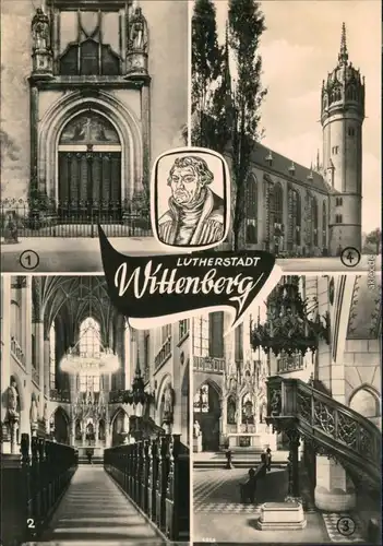 Lutherstadt Wittenberg MB: Thesentür, Schloßkirche und Luthersgrab 1965 