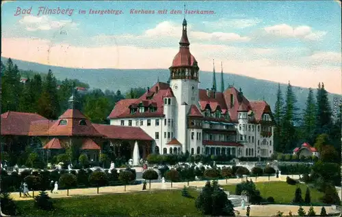 Ansichtskarte Bad Flinsberg Świeradów-Zdrój Kurhaus 1915
