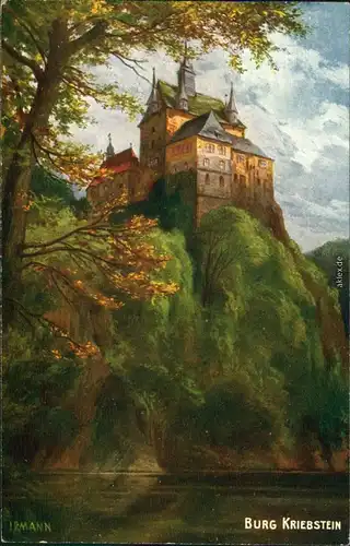 Ansichtskarte Kriebstein Burg 1928