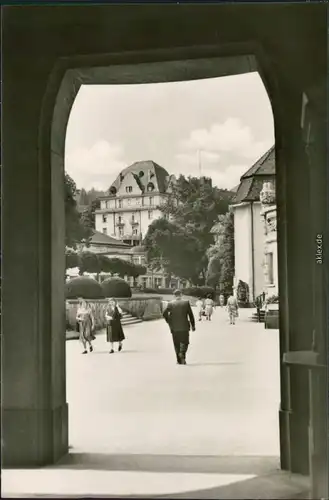 Ansichtskarte Bad Elster Wettiner Hof (Karl Marx Hof) 1956