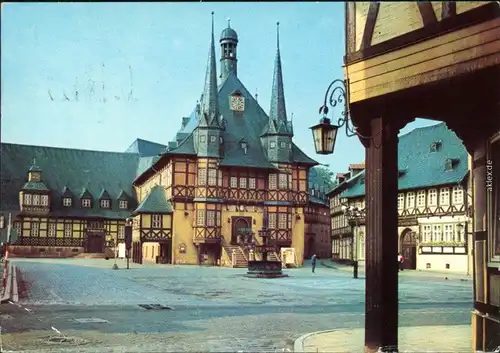 Ansichtskarte Wernigerode Rathaus 1977