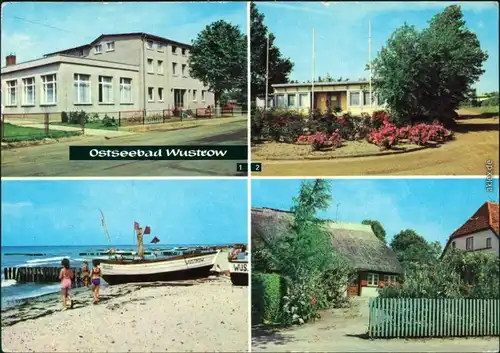 Wustrow (Fischland) FDGB-Erholungsheim Am Strand Reetsdachhaus 1977