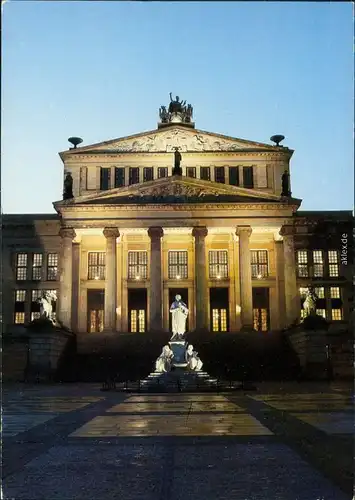 Mitte-Berlin Konzerthaus (Altes Schauspielhaus) mit Schillerdenkmal 1989