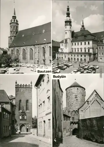 Bautzen Budyšin Dom St. Petri, Rathaus, Matthiasturm, Nikolaiturm 1978