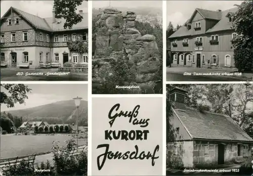 Jonsdorf HO-Gaststätte  Kurplatz, Steinbruchschmiede - erbaut 1825 1976