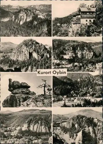 Ansichtskarte Oybin Berg Oybin - verschiedene Perspektiven 1961