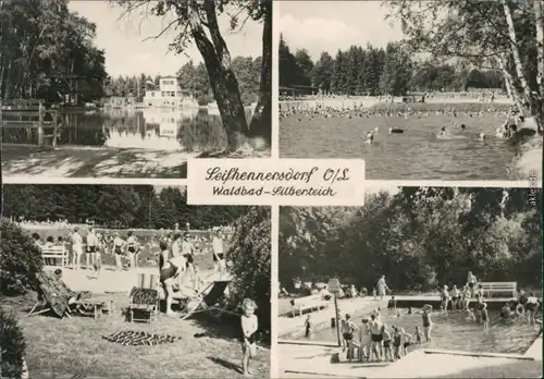 Seifhennersdorf Waldbad Silberteich - Schwimmer, Kinderbecken Badegästen 1968