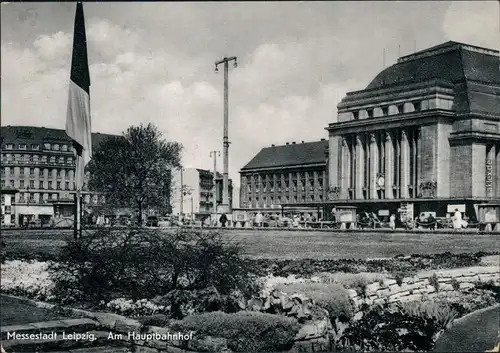 Ansichtskarte Leipzig Hauptbahnhof 1961