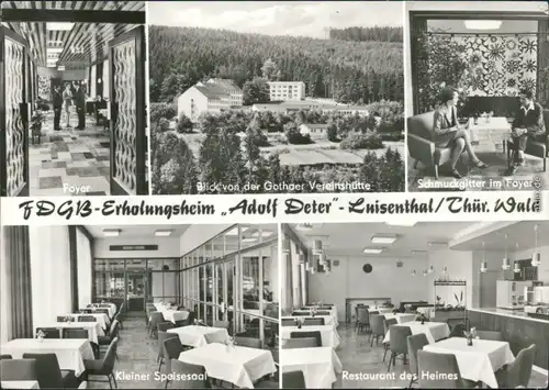 Luisenthal (Thüringen) FDGB-Erholungsheim "Adolf Deter" - Außen- und Innen 1982