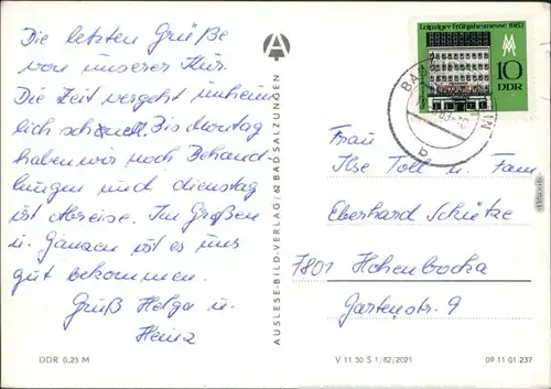 Bad Liebenstein Panorama, Kurhaus, Therapie-Gebäude Brunnentempel 1983