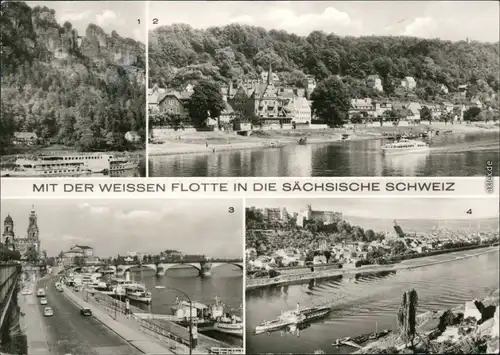 Wehlen Sächsische Dampfschifffahrt (Weiße Flotte): Bastei, Wehlen,   1972