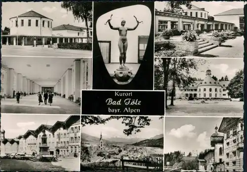 Ansichtskarte Bad Tölz Wandelhalle und Kurhaus 1968