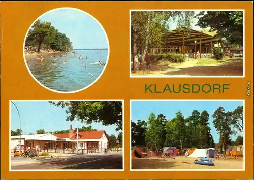 Klausdorf Mellensee   Strandgaststätte, Einkaufszetrum, Zeltplatz  1983