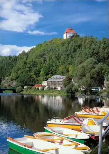 Ansichtskarte Ziegenrück/Saale Panorama-Ansicht 1995