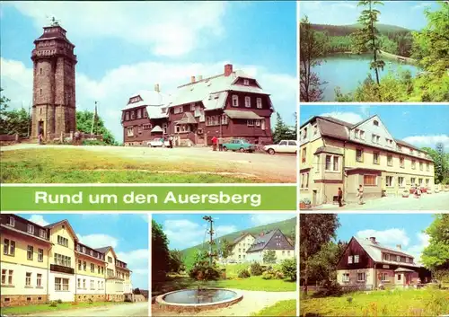 Auersberg (Erzgebirge) Aussichtsturm und Berghotel, Johanngeorgenstadt:   1979