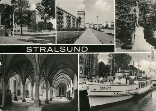 Stralsund Krankenhaus Parower Straße  Heinrich-Heine-Ring  5. MS "Granitz" g1976