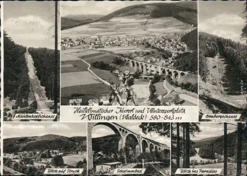 Willingen (Upland) Luftbild, Mühlenkopfschanze, Orenbergschanze, Stryck 1968