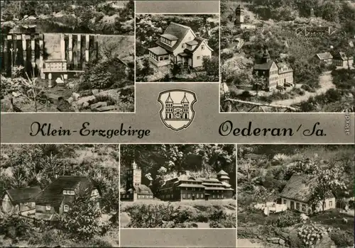 Ansichtskarte Oederan Miniaturpark Klein-Erzgebirge 1970