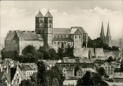 Ansichtskarte Quedlinburg Schloss und Stiftskirche St. Servatius Dom 1968