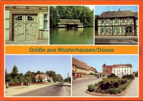 Wusterhausen an der Dosse  Karl-Liebknecht-Straße,  Karl-Marx-Straße 1984