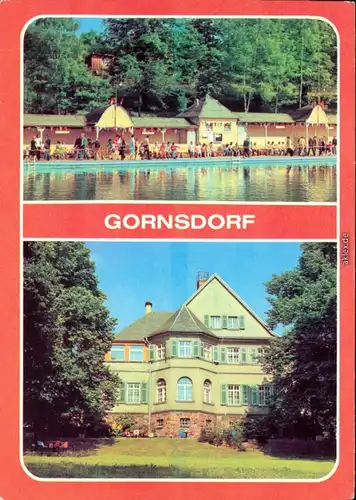Gornsdorf (Erzgebirge) Freibad, Ferienheim  VEB Geologische Erkundung  1979
