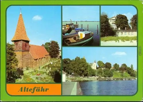 Altefähr Dorfkirche, Seglerhafen Stralsund, Nachtsanatorium der Volkswerft 1984