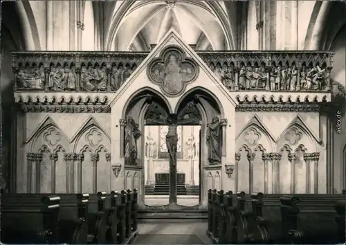 Ansichtskarte Naumburg (Saale) Naumburger Dom Innenraum 1960 Privatfoto