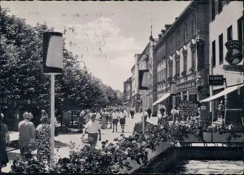 Ansichtskarte Bad Wörishofen Kneippstraße mit Kurpromenade 1967