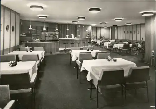 Oberhof (Thüringen) Großgaststätte Oberer Hoch Mocca- und Aperitifbar 1972 