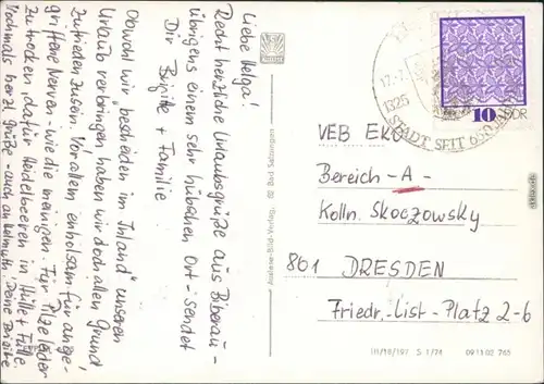 Ansichtskarte Biberau-Schleusegrund Mehrbildkarte 1974