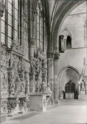 Magdeburg Dom - Innenansicht: nördl. Seitenschiff Grabdenkmäler 1980